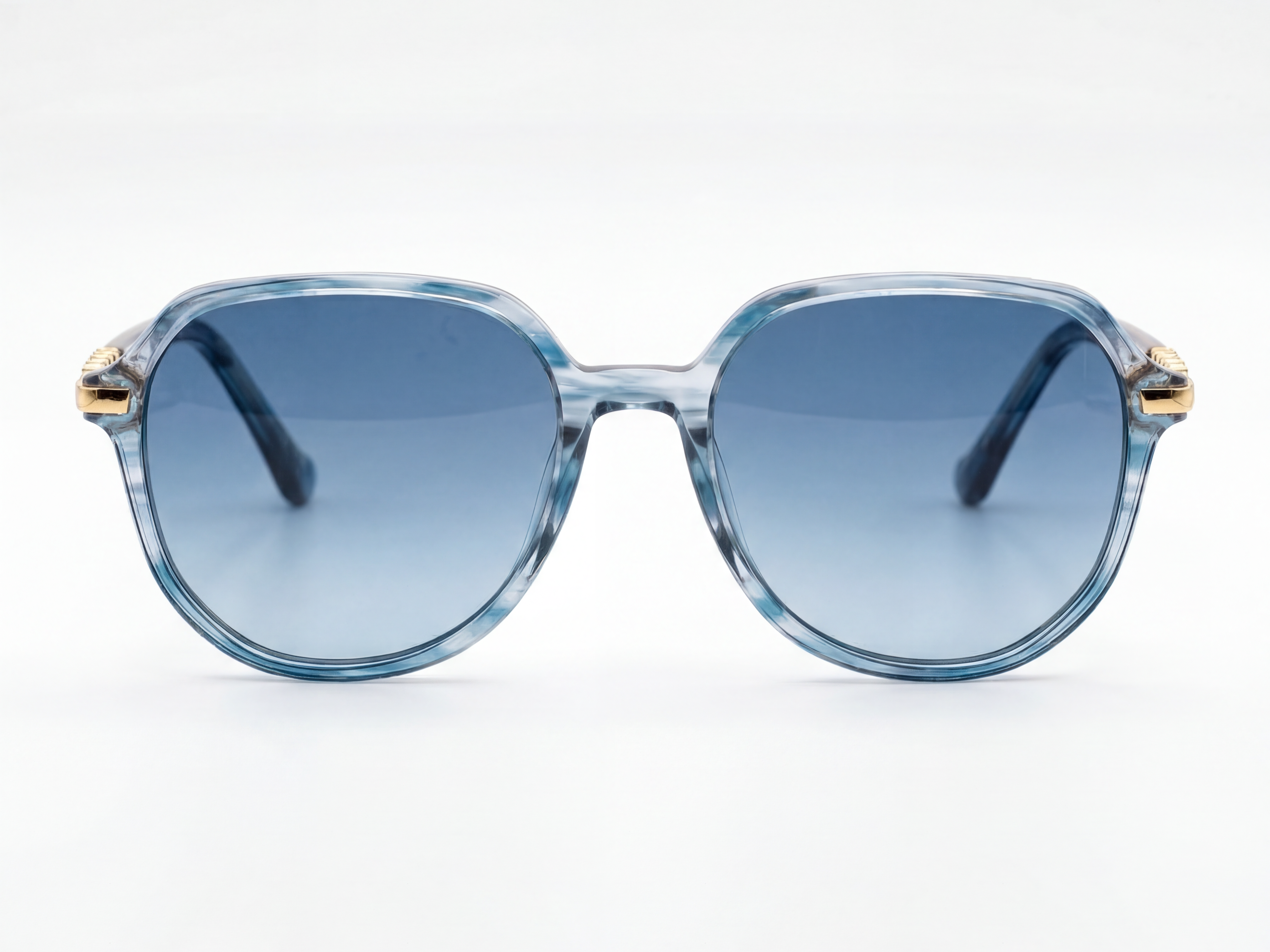 Vero — Aqua Patterned Frame & Blue Gradient Lenses