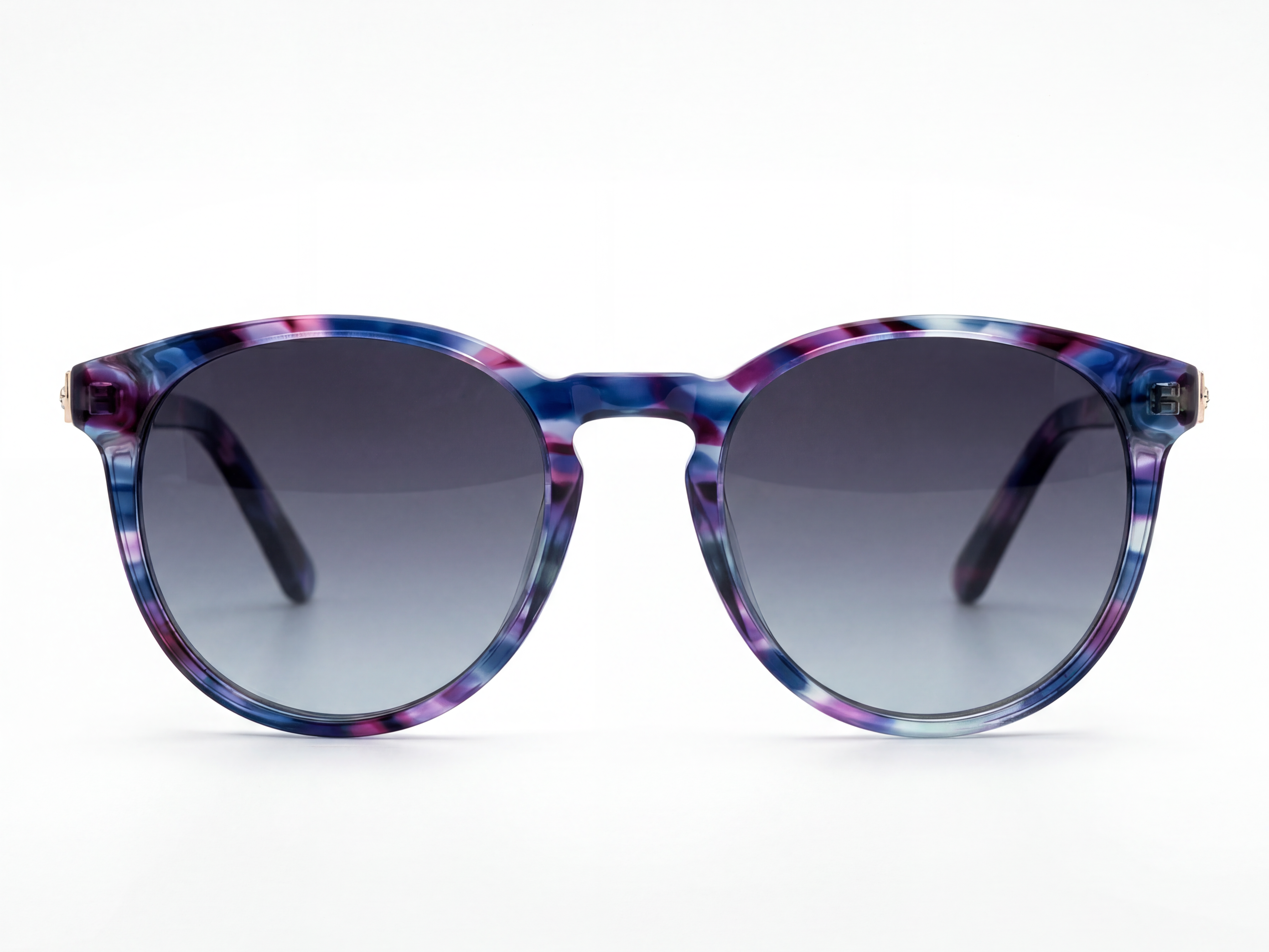 Orin — Blue Patterned Frame & Smoke Gradient Lenses