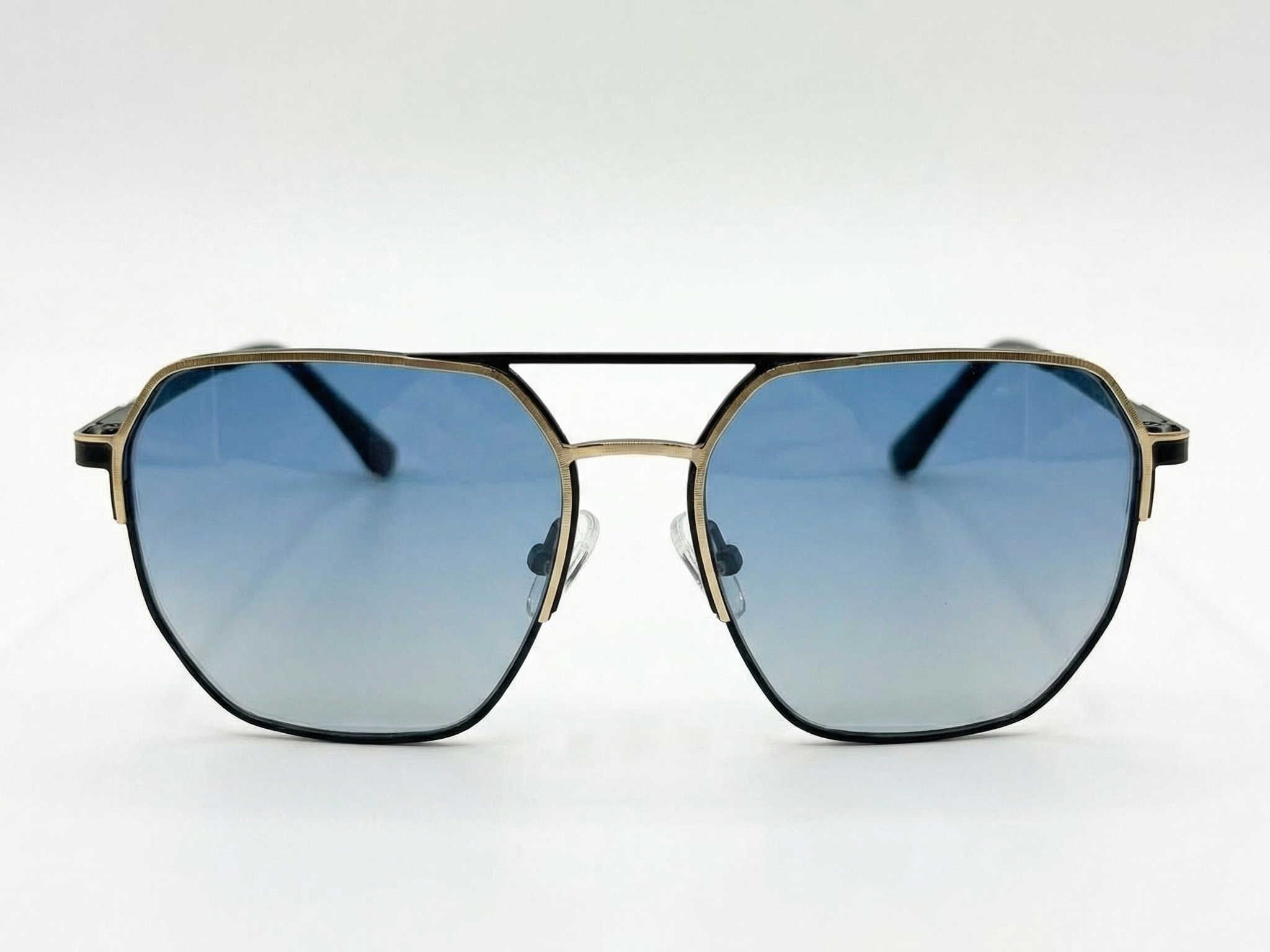 Talon — Gold & Black Aviator Frame & Blue Gradient Lenses