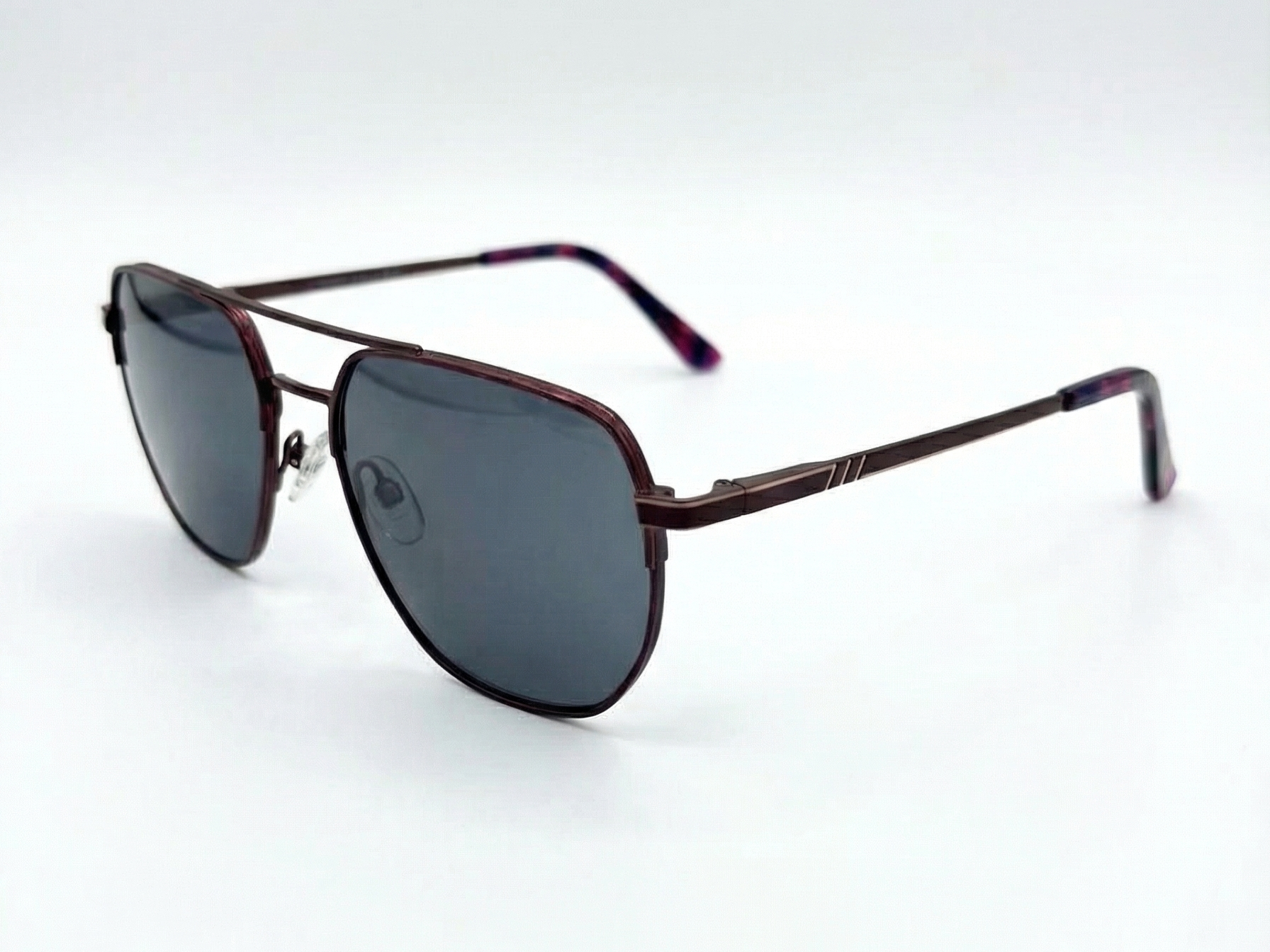 Talon — Burgundy Aviator Frame & Smoke Lenses