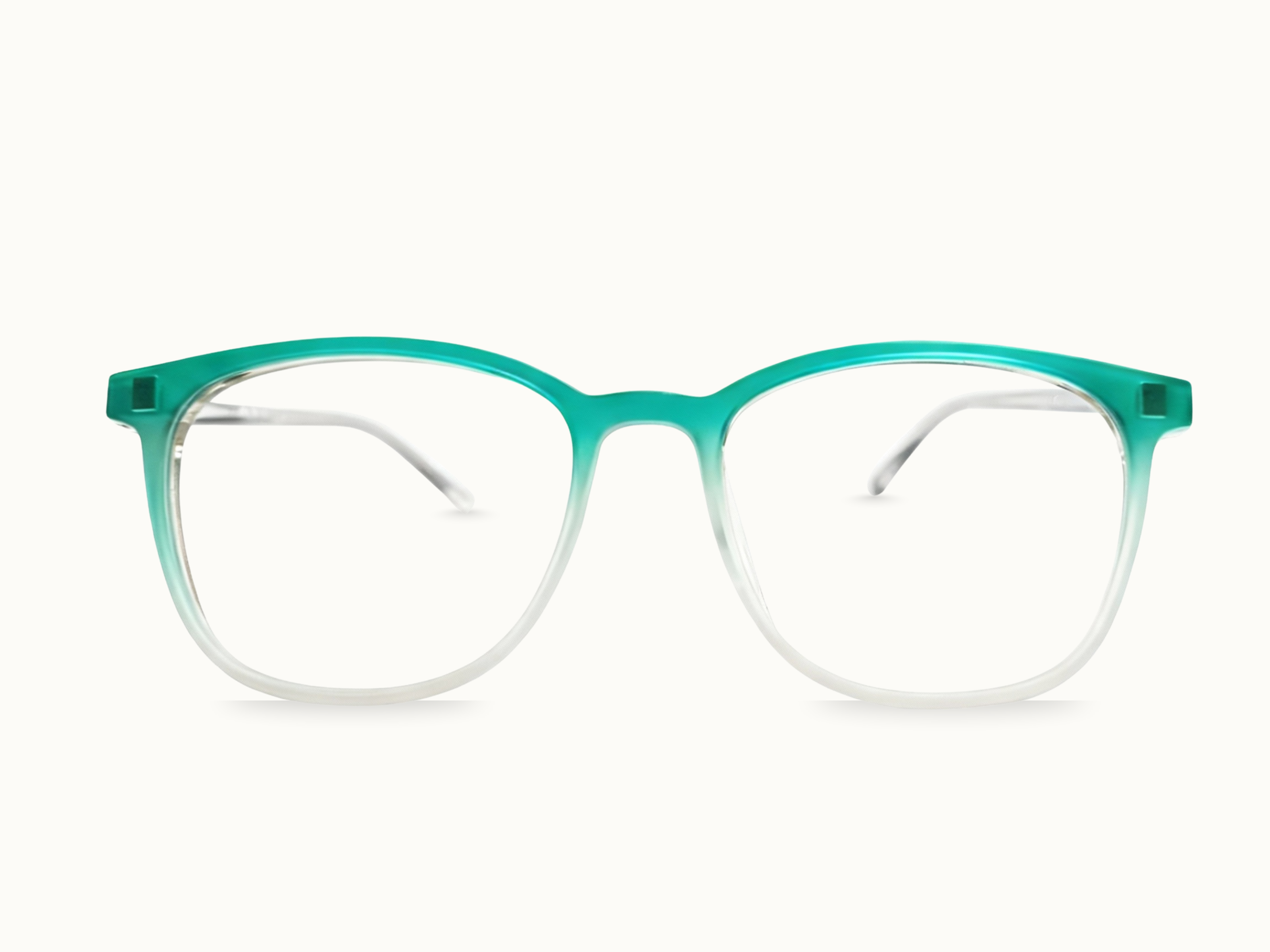 Half Green Half Transparent