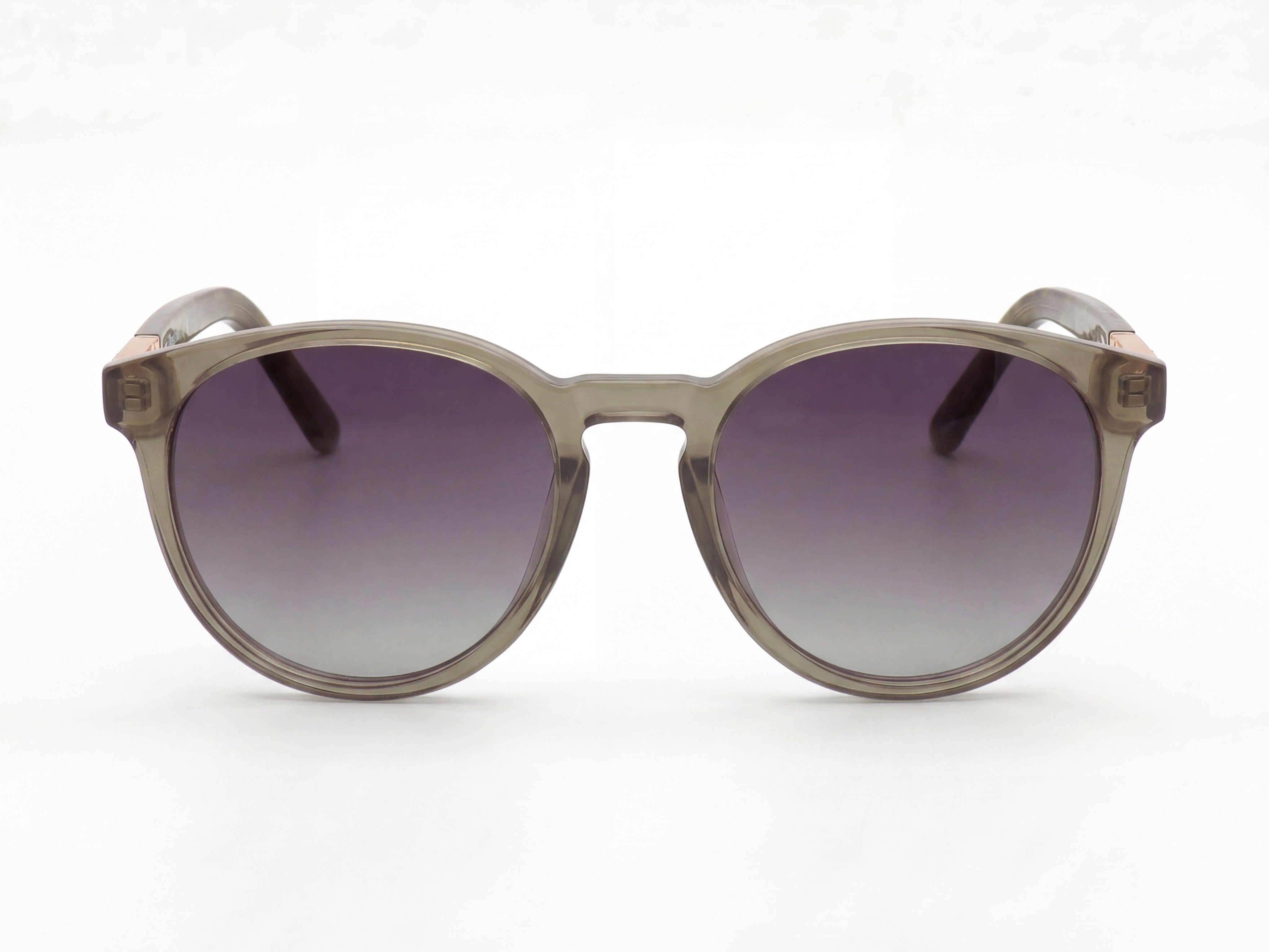 Orin — Olive Patterned Frame & Smoke Gradient Lenses
