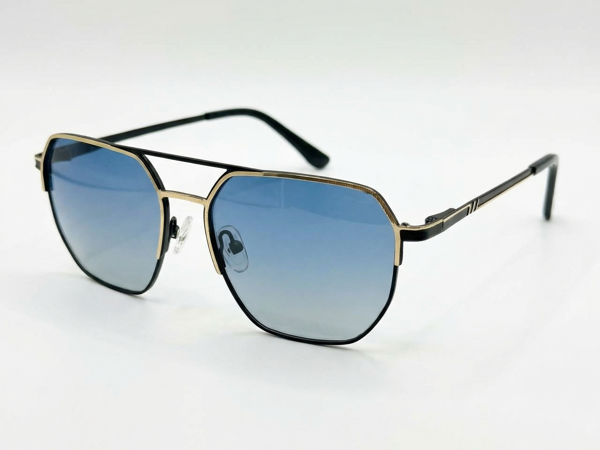 Talon — Gold & Black Aviator Frame & Blue Gradient Lenses