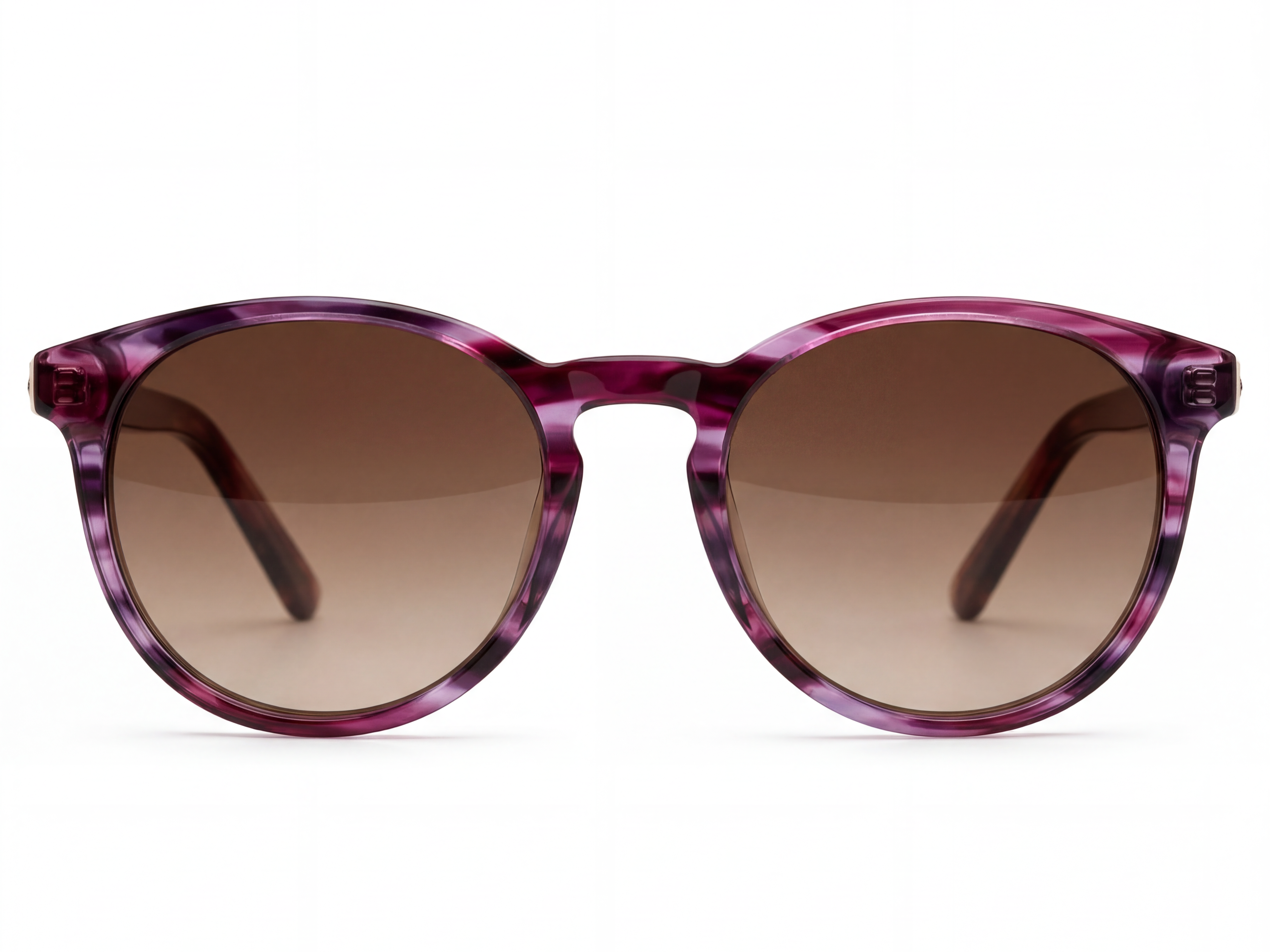 Orin — Purple Patterned Frame & Brown Gradient Lenses