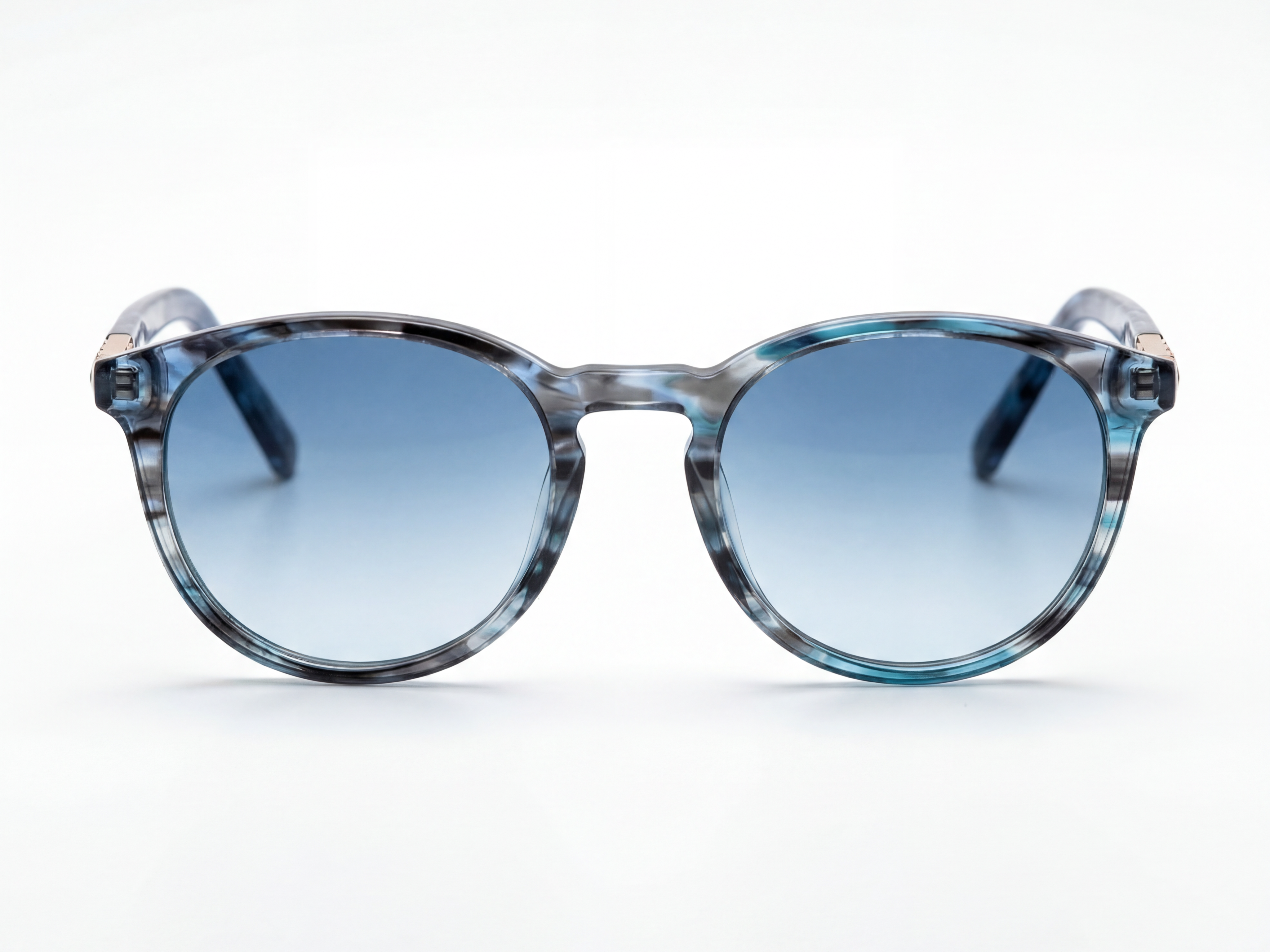 Orin — Aqua Patterned Frame & Blue Gradient Lenses