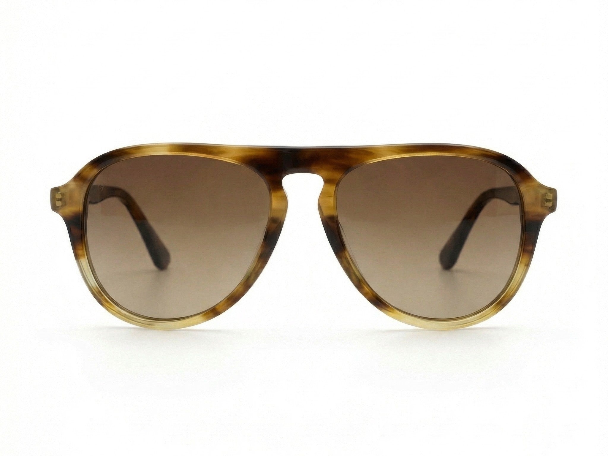 Riven — Amber Marble Navigator Frames & Brown Gradient Lenses