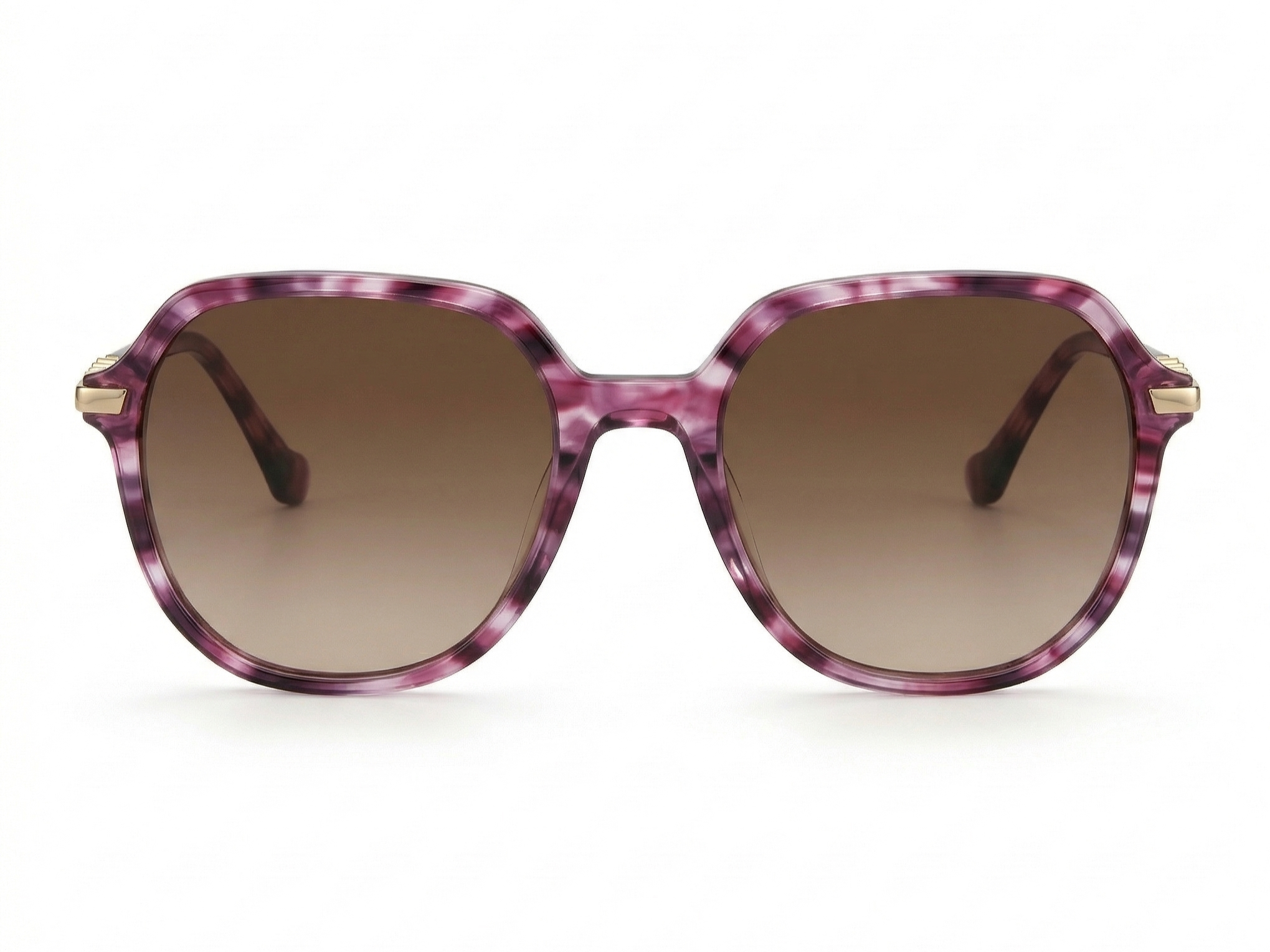 Vero — Pink Patterned Frame & Brown Gradient Lenses